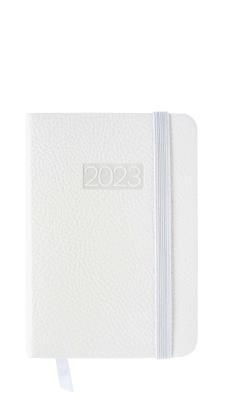 Opakowanie Kalendarz 2023 lux z gumką kieszonkowy biały V8