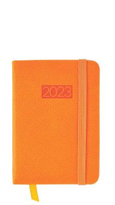 Opakowanie Kalendarz 2023 lux z gumką kieszonkowy pomarańczowy V4