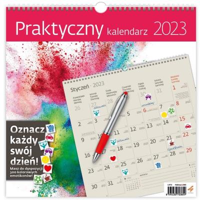 Opakowanie Kalendarz 2023 miesięczny ścienny Praktyczny HELMA