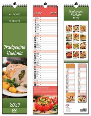 Opakowanie Kalendarz 2023 paskowy 13 planszowy Kuchnia