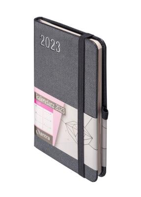 Okładka książki Kalendarz 2023 Rubi A6 grafitowy TDW ANTRA