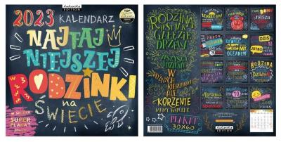 Opakowanie Kalendarz 2023 ścienny Classic Tablica rodzinki