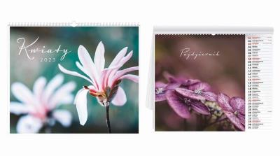 Opakowanie Kalendarz 2023 ścienny Kwiaty