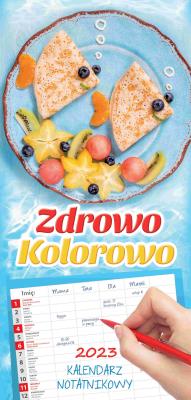 Opakowanie Kalendarz 2023 ścienny notatnikowy Zdrowo kolorowo