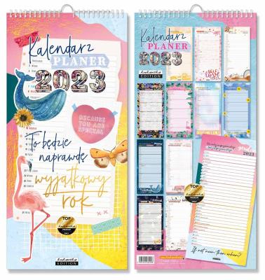 Opakowanie Kalendarz 2023 ścienny planer Trendy
