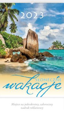 Opakowanie Kalendarz 2023 Ścienny Słoneczne wakacje