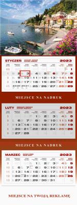 Opakowanie Kalendarz 2023 ścienny trójdzielny Zatoka