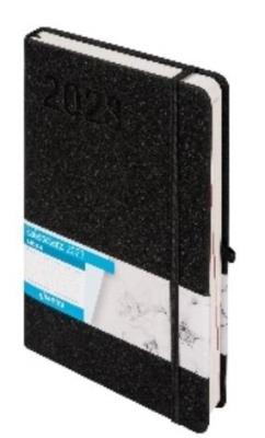 Okładka książki Kalendarz 2023 Skura A5 czarny DNS ANTRA