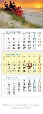 Opakowanie Kalendarz 2023 Trójdzielny Bałtyk