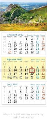 Opakowanie Kalendarz 2023 Trójdzielny Giewont