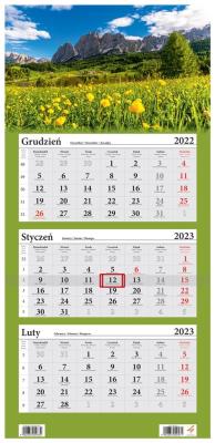 Opakowanie Kalendarz 2023 Trójdzielny Góry Dolomity