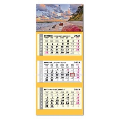 Opakowanie Kalendarz 2023 trojdzielny lux Bałtyk