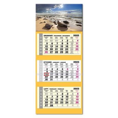 Opakowanie Kalendarz 2023 trojdzielny lux Bałtyk
