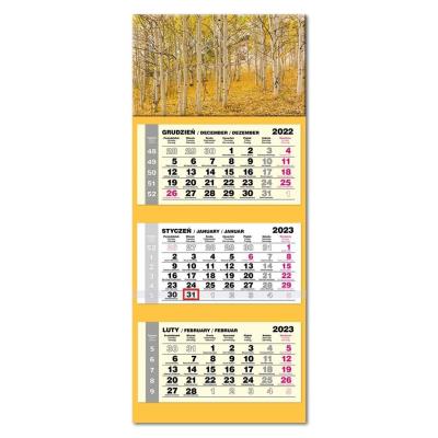 Opakowanie Kalendarz 2023 trojdzielny lux Brzozy