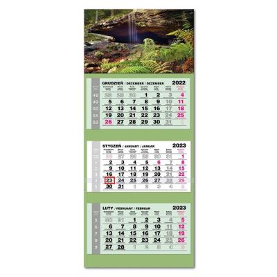 Opakowanie Kalendarz 2023 trojdzielny lux Las