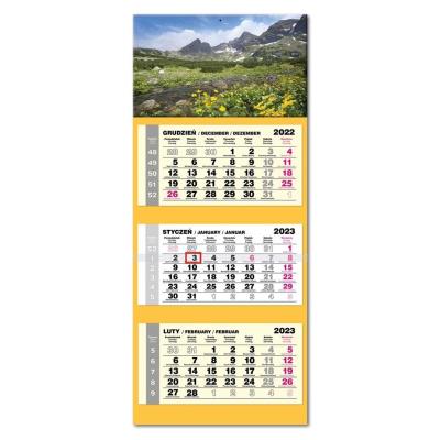 Opakowanie Kalendarz 2023 trojdzielny lux Tatry