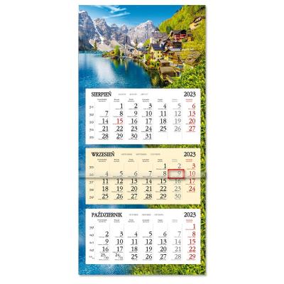 Opakowanie Kalendarz 2023 Trójdzielny płaska główka SB8-7 Góry