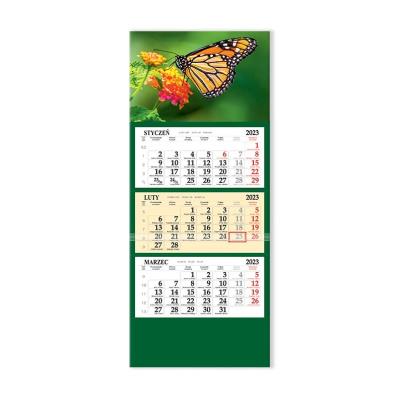 Opakowanie Kalendarz 2023 Trójdzielny SB6-2 Motyl