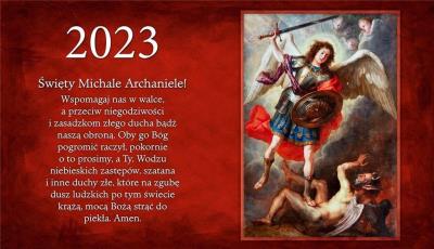 Opakowanie Kalendarz 2023 trójdzielny - Św. Michał Archanioł