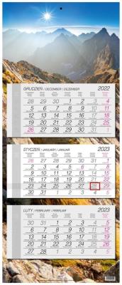 Opakowanie Kalendarz 2023 trójdzielny Tatry