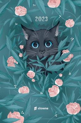 Kalendarz 2023 tygodniowy Słynne koty. Autor: Łuksza Agata. SmakLiter.pl Okładka książki Kalendarz 2023 tygodniowy Słynne koty