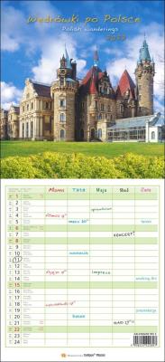 Okładka książki Kalendarz 2023 Wieloplanszowy - Wędrówki po Polsce