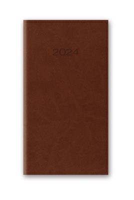 Opakowanie Kalendarz 2024 11T A6 BRĄZOWY KIESZONKOWY