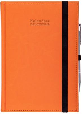 Okładka książki Kalendarz 2024/2025 nauczyciela A5 Nebraska z gumką pomarańcz