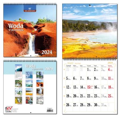 Opakowanie Kalendarz 2024 30x60 13 plansz Woda