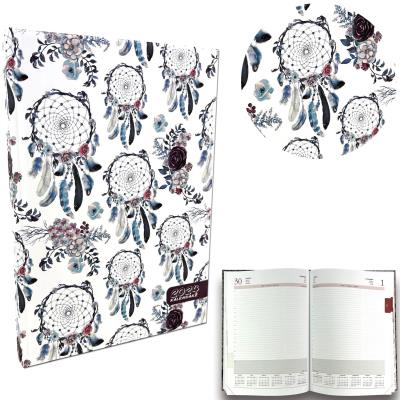 Opakowanie Kalendarz 2024 A4 dzienny soft touch Łapacze snów