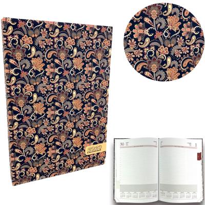 Opakowanie Kalendarz 2024 A4 dzienny soft touch Paisley Blue