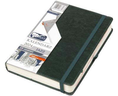 Opakowanie Kalendarz 2024 A5 dzienny Jazz zielony
