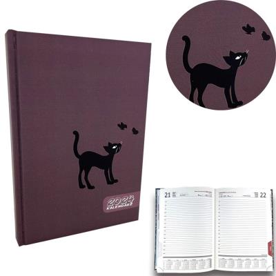 Opakowanie Kalendarz 2024 A5 dzienny sb/nd osobno Kot śliwka