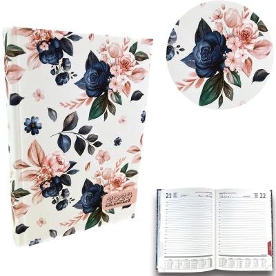 Opakowanie Kalendarz 2024 A5 dzienny sb/nd razem Róż Blue