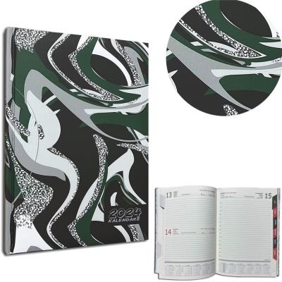 Opakowanie Kalendarz 2024 A5 dzienny z registrami BlackSilver