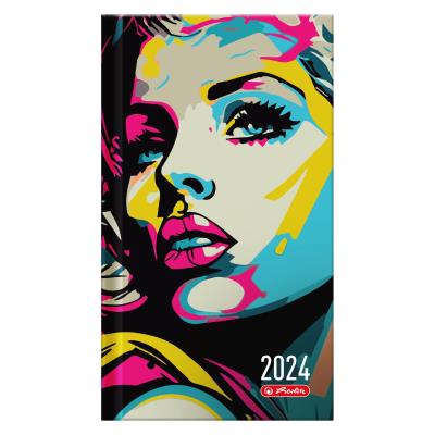 Opakowanie Kalendarz 2024 A6 tygodniowy Art kobieta HERLITZ