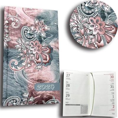 Opakowanie Kalendarz 2024 A6 tygodniowy paisley szare