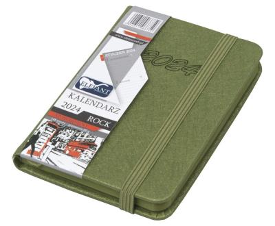 Opakowanie Kalendarz 2024 A7 tygodniowy Rock oliwkowy