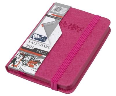 Opakowanie Kalendarz 2024 A7 tygodniowy Rock różowy