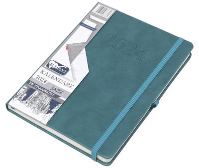 Opakowanie Kalendarz 2024 B5 tygodniowy Jazz szmaragdowy