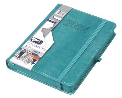 Opakowanie Kalendarz 2024 B6 dzienny Jazz turkusowy