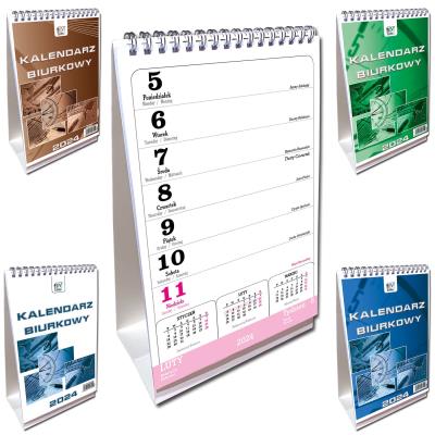 Opakowanie Kalendarz 2024 biurkowy pion A5 mix