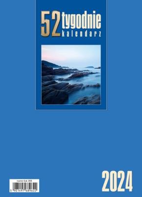 Opakowanie Kalendarz 2024 Biurkowy stojący niebieski