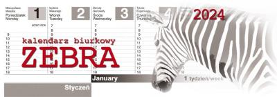 Opakowanie Kalendarz 2024 Biurkowy Zebra