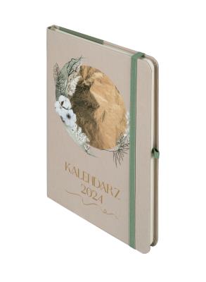 Okładka książki Kalendarz 2024 Botanical Złoty księżyc A5 DNS