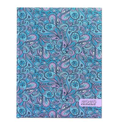 Opakowanie Kalendarz 2024 dzienny A4 soft touch turkus EV230001