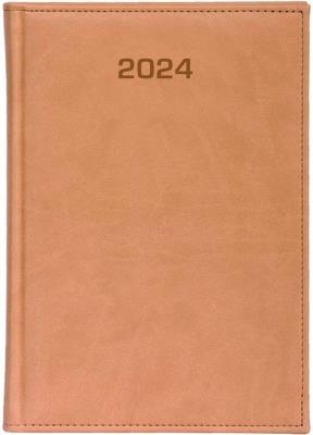 Kalendarz 2024 dzienny A5 Vivella beżowy. Wydawca: ANIEW. SmakLiter.pl Opakowanie Kalendarz 2024 dzienny A5 Vivella beżowy