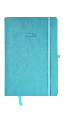 Opakowanie Kalendarz 2024 flex z gumką A5 tygodniowy V1 niebieski