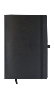 Opakowanie Kalendarz 2024 flex z gumką A5 tygodniowy V3 czarny