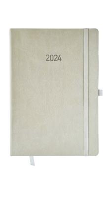 Opakowanie Kalendarz 2024 flex z gumką A5 tygodniowy V6 szary